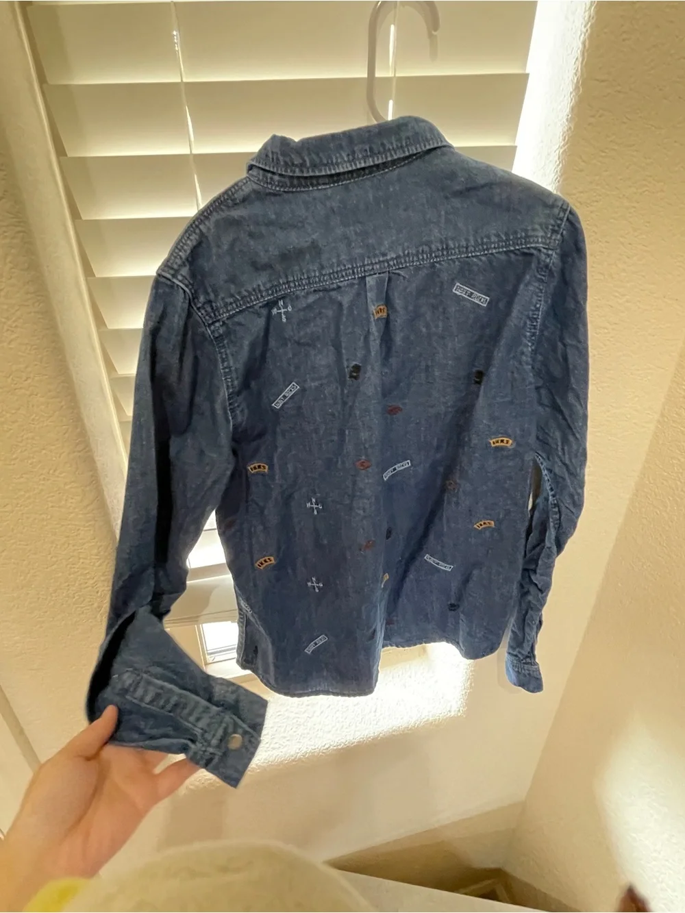 IKKS new Wrangler Blue Denim Button-Up 10years